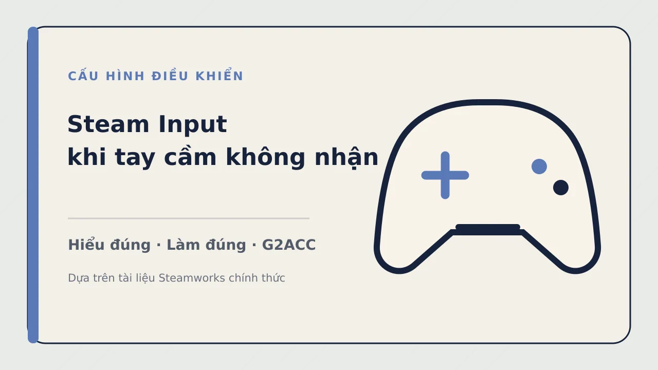 Ảnh minh họa cho bài viết: Steam Input: sửa lỗi tay cầm không nhận