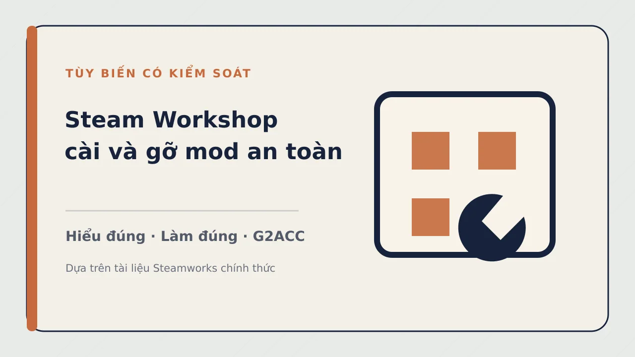 Ảnh minh họa cho bài viết: Steam Workshop: cách cài và gỡ mod an toàn