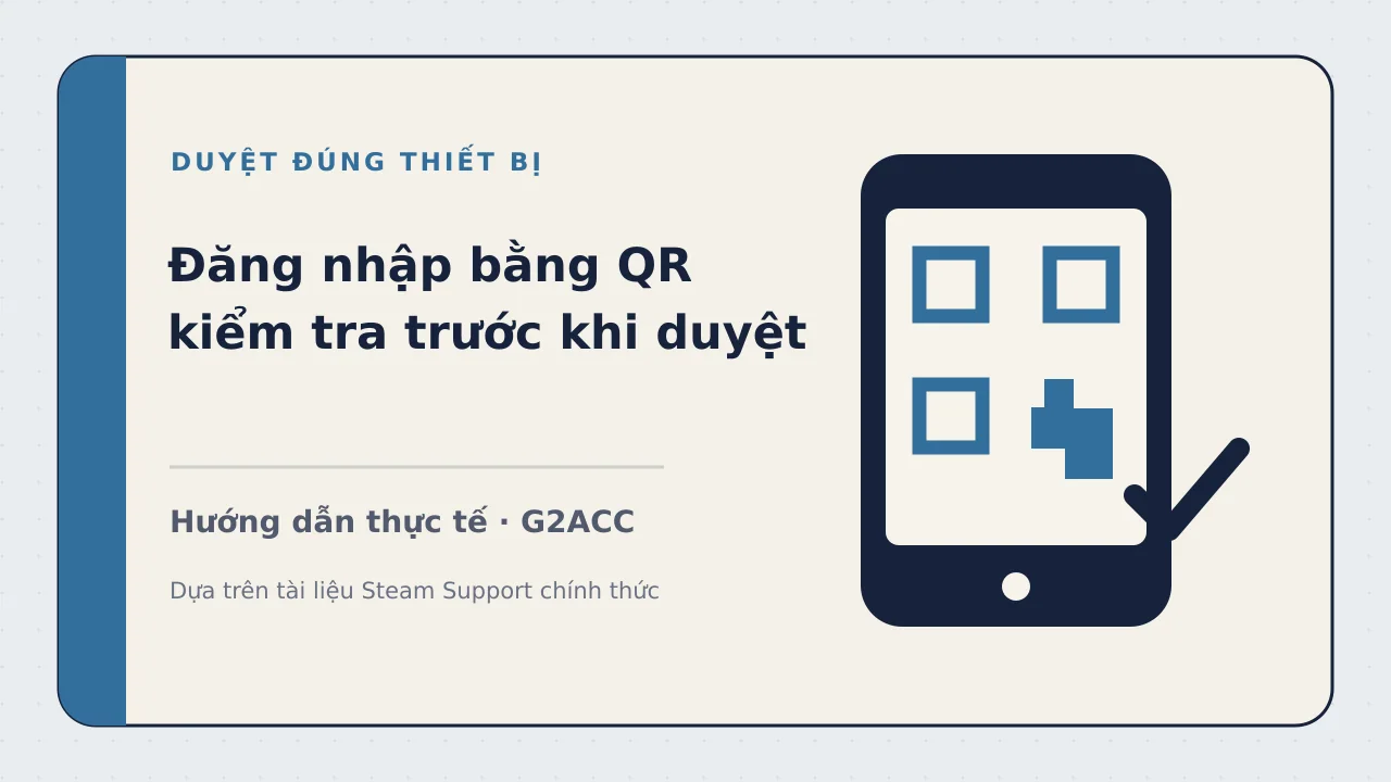 Ảnh minh họa cho bài viết: Đăng nhập Steam bằng QR: cách kiểm tra trước khi duyệt
