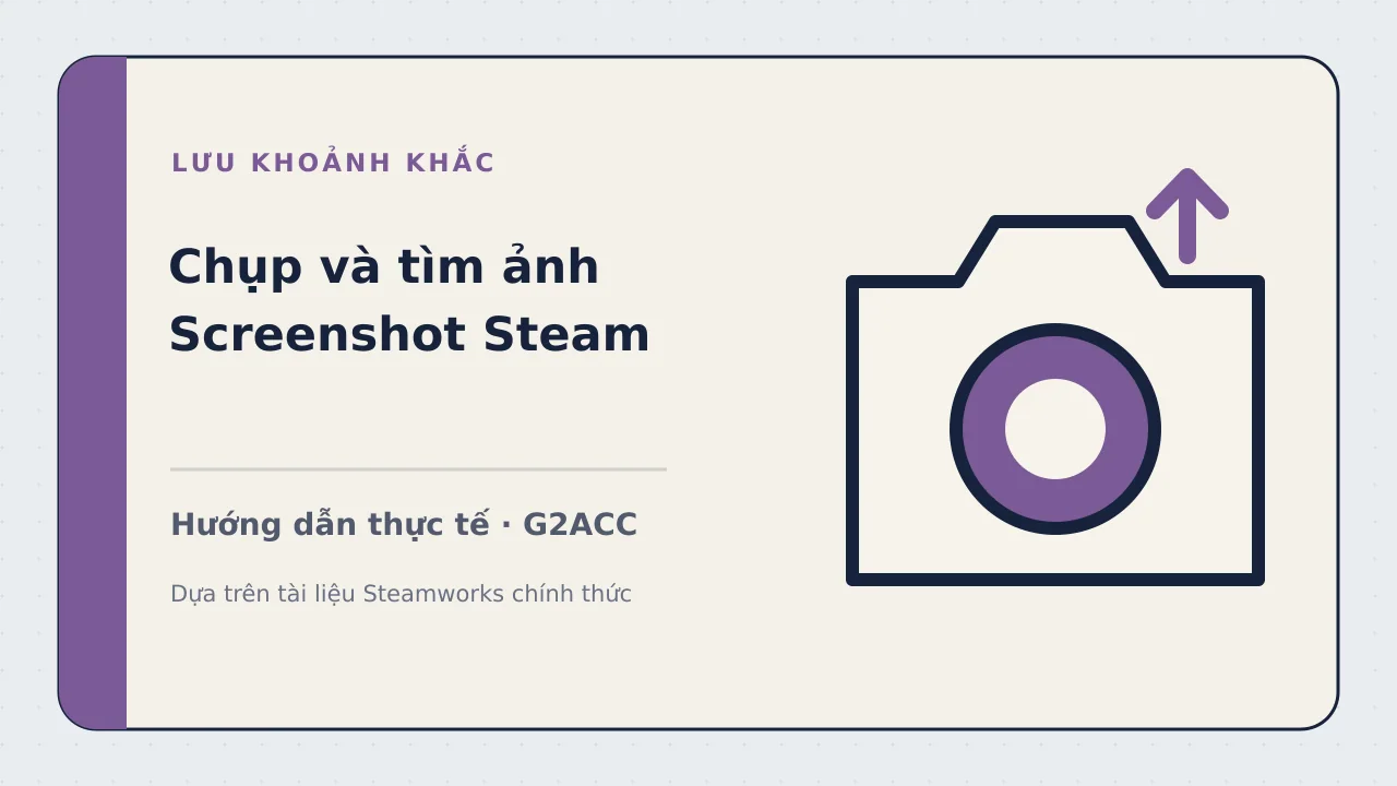 Ảnh minh họa cho bài viết: Cách chụp, tìm và sao lưu ảnh Screenshot trên Steam