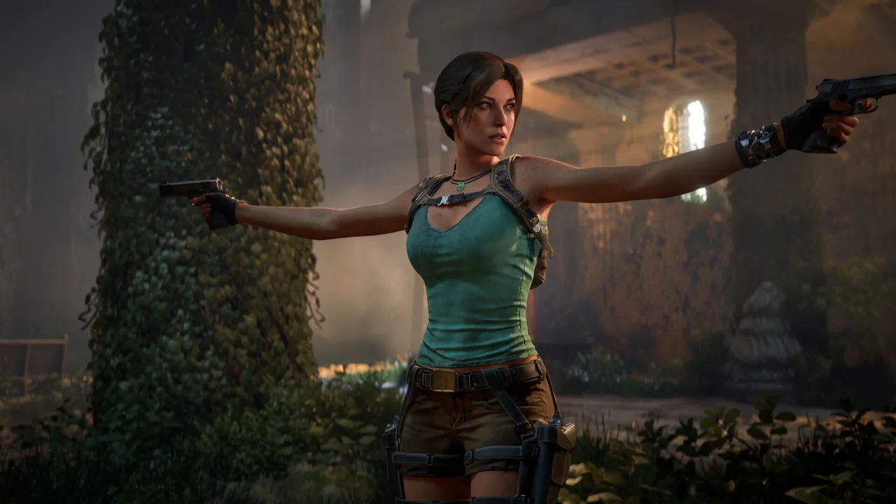 Lara khám phá tàn tích trong Tomb Raider Legacy of Atlantis