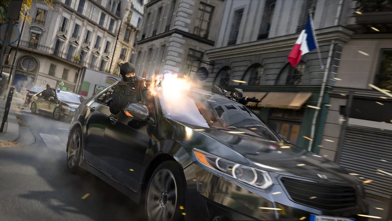Cảnh rượt đuổi tại Paris trong Modern Warfare 4