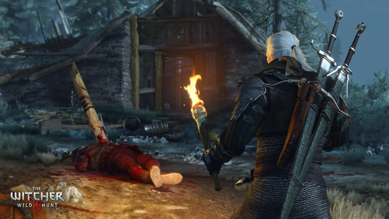 Geralt trong The Witcher 3 Wild Hunt